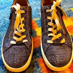 Hartjes Lace Zip Denim sneakers size 10